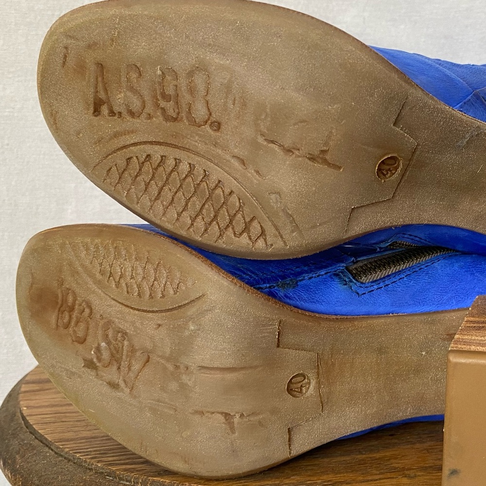 π A.S.98 Blue Boots - Picture 13 of 16
